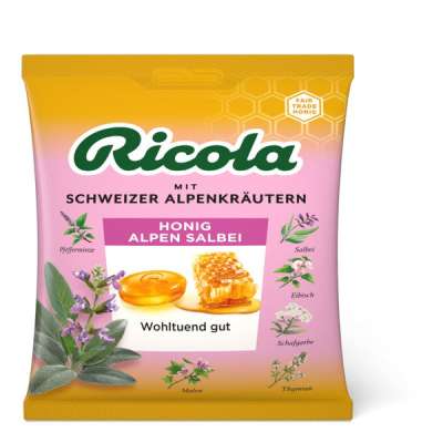 Ricola Mézes-Zsálya zacskós cukorka - 75g
