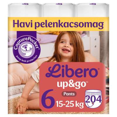 Libero Up&Go bugyipelenka, méret: 6, 15-25 kg - 204 db
