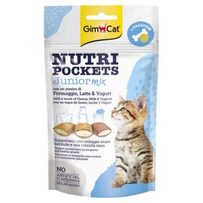 GimCat Nutri Pockets Junior Mix ropogós falatkák - 60 g
