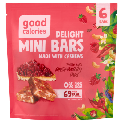 Good Calories mini szeletek málnával - 102 g