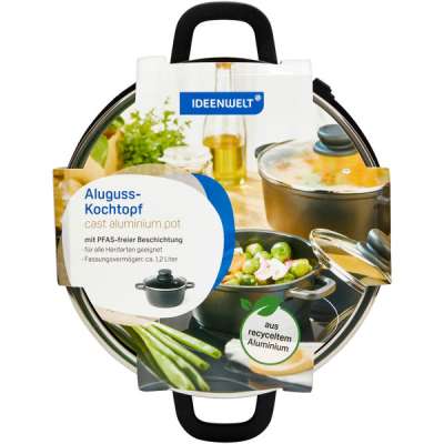 Ideen Welt alumínium lábas 16 cm - 1 db