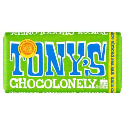 Tony's Chocolonely mandulás étcsokoládé - 180 g