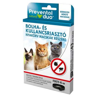 Prevetol Duo bolha- és kullancsriasztó nyakörv macskáknak - 1 db