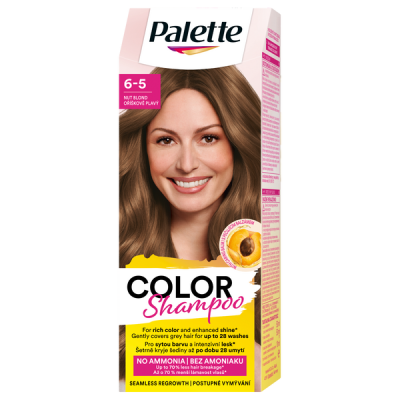 Schwarzkopf Palette Color Shampoo kímélő tartós hajszínező 6-5 diószőke - 1 db