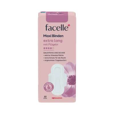 Facelle Maxi éjszakai egészségügyi betét - 12 db