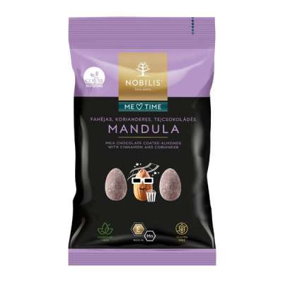 Nobilis mandula fahéjas tejcsokoládéba mártva - 70 g