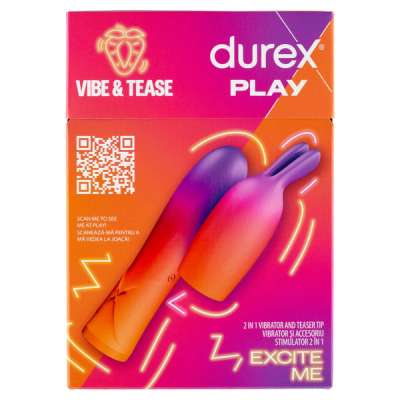 Durex Play Vibe & Tease 2 in 1 vibrátor és csiklóstimulátor - 1 db