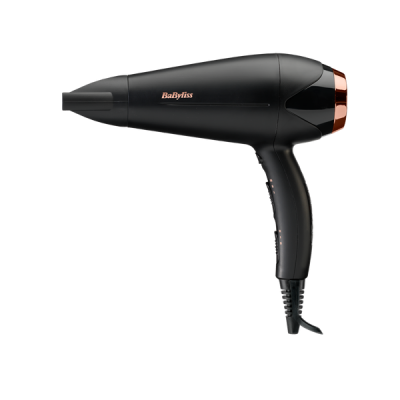 Babyliss Turbo Shine hajszárító 2200W /fekete-rose gold, D570DE - 1 db