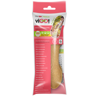 viGO! többszörhasználatos farost kanál - 6 db