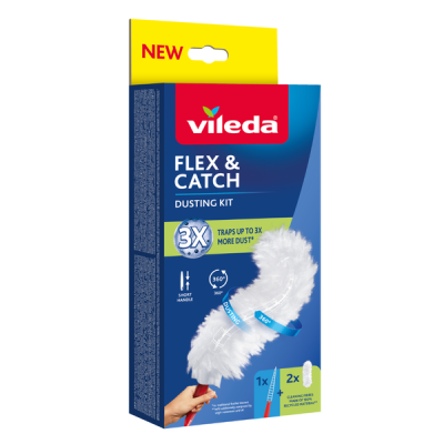 Vileda Flex & Catch rövid nyelű portörlő szett - 1 db