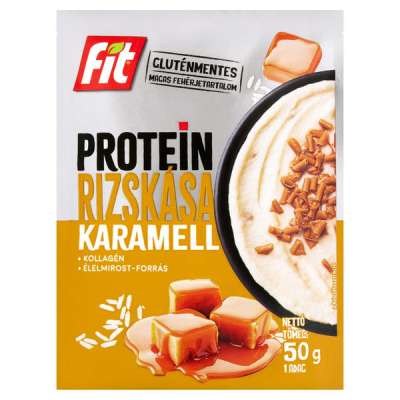 Fit Protein rizskása karamell ízesítéssel - 50 g