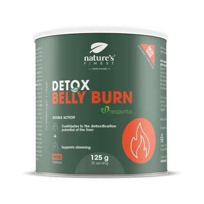 Nature's Finest Detox Belly Burn fogyókúrát támogató italpor - 125 g