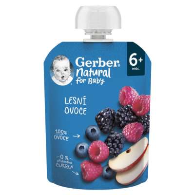 Gerber alma-erdei gyümölcs gyümölcspüré 6 hónapos kortól - 90 g