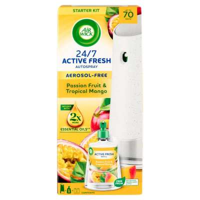 Air Wick Active Fresh Passion Fruit & Tropical Mango automata légfrissítő készülék és utántöltő - 228 ml
