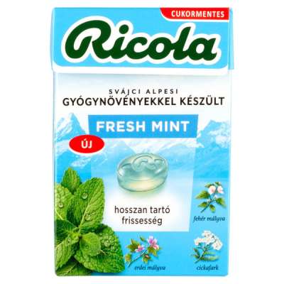 Ricola Fresh Mint cukorka - 40 g
