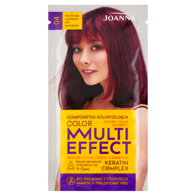 Joanna Multi Effect Color hajszínező /04 málna vörös - 35 g
