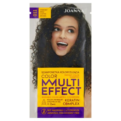 Joanna Multi Effect Color hajszínező /11 kávé barna - 35 g