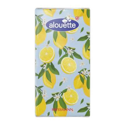 Alouette szalvéta citrom mintával 33x33 cm - 20 db
