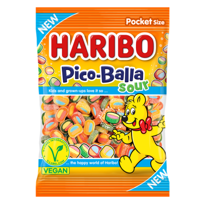 Haribo Pico Balla Sour gumicukor - 80 g