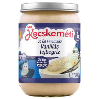 Kecskeméti Bio tejbegríz vanília ízzel 6 hónapos kortól - 190 g