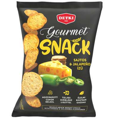 Detki Gourmet keksz sajttal és jalapeno paprikával - 100 g