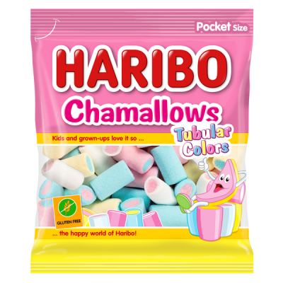 Haribo Chamallows Tubular Colors habcukor - 90 g