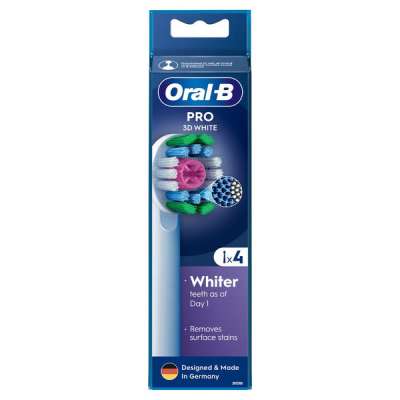 Oral-B Pro 3D White elektromos fogkefe pótfej - 4 db