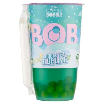 BOB Blue Lime bubble tea - 360 ml