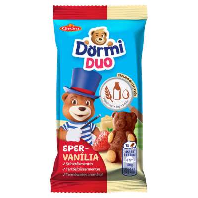 Dörmi piskóta epres-vanilíás krémmel töltve - 30 g