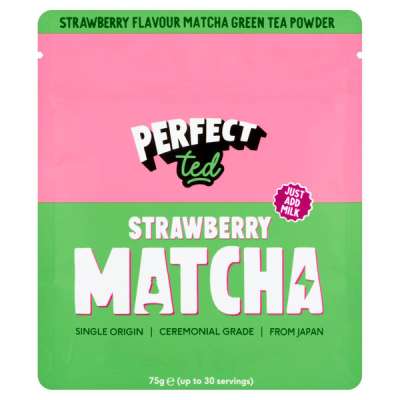 PerfecTed matcha italpor eper ízesítéssel - 75 g