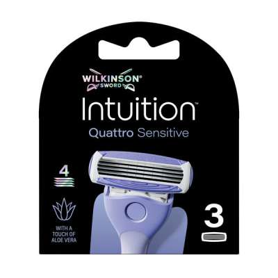 Wilkinson Intuition Quattro Sensitive női borotvabetét 4pengés - 3 db