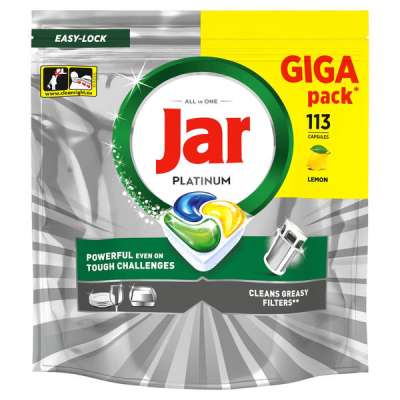 Jar Platinum Lemon mosogatógép kapszula - 113 db