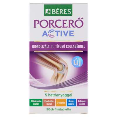 Béres Porcerő Active étrend-kiegészítő filmtabletta C-vitaminnal - 90 db