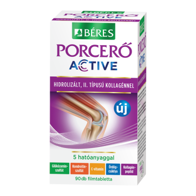 Béres Porcerő Active étrend-kiegészítő filmtabletta C-vitaminnal - 90 db