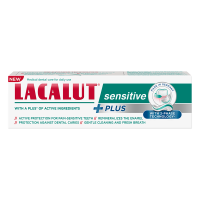 Lacalut Sensitive Plus fogkrém - 75 ml