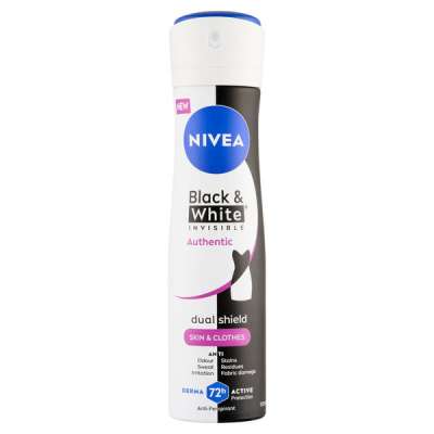 Nivea Black & White Invisible Authentic deo spray - 150 ml