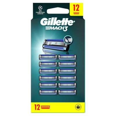 Gillette Mach3 borotvabetét 3 pengés - 12 db