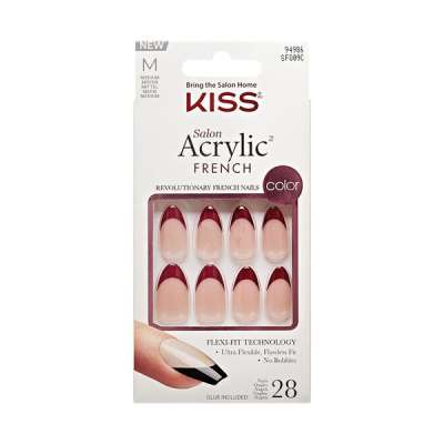 Kiss Salon Acrylic French műköröm - 1 db