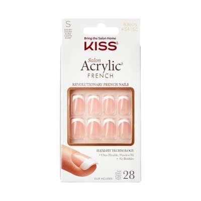 Kiss Salon Acrylic French műköröm - 1 db