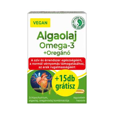 Dr. Chen Patika Vegán Omega-3 algaolaj lágyzselatin kapszula oregánóolajjal - 45 db