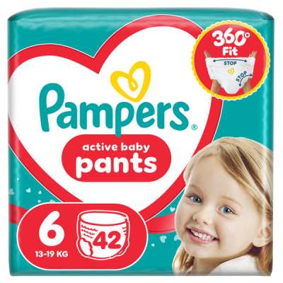 Pampers Pants Jumbo Pack bugyipelenka 6-os méret 13-19 kg - 42 db