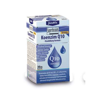 JutaVit Koenzim Q10 100 mg Vízoldékony Formula étrend-kiegészítő kapszula - 30 db