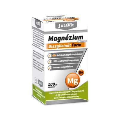 JutaVit Magnézium Biszglicinát Forte étrend-kiegészítő kapszula - 100 db