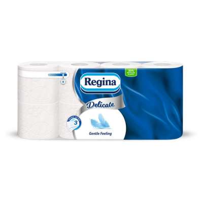 Regina Delicate Gentle Feeling toalettpapír 3 rétegű - 8 db