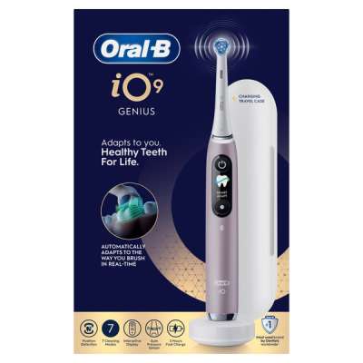 Oral-B iO 9 elektromos fogkefe utazótokkal  /rózsakvarc - 1 db