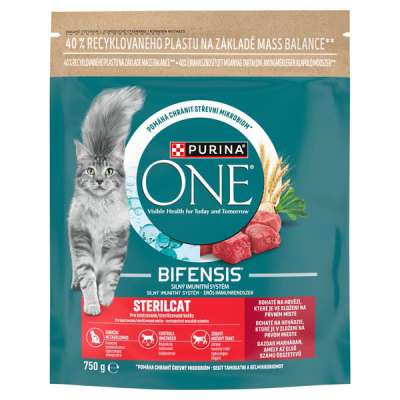 Purina One Sterilcat állateledel macskáknak marhával - 750 g