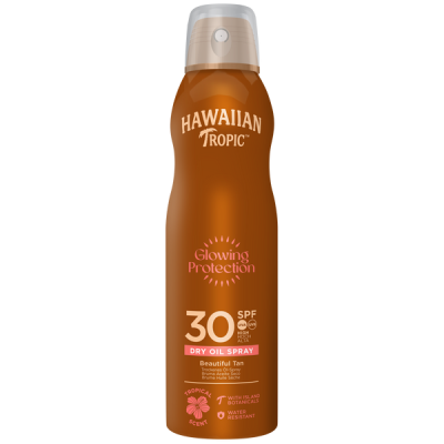 Hawaiian Tropic Glowing Protection Dry Oil Spray napvédő SPF30 - 180 ml
