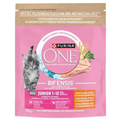 Purina One Junior állateledel macskáknak csirkével - 750 g