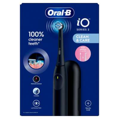 Oral-B iO 2 elektromos fogkefe /éjfekete - 1 db