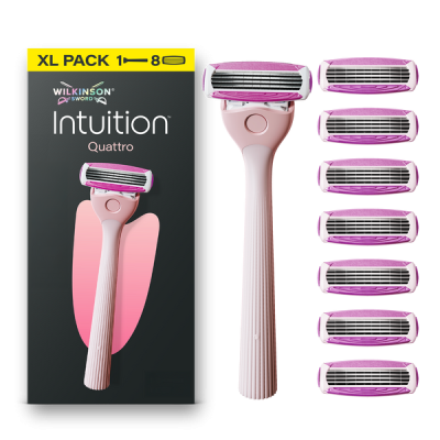Wilkinson Intuition Quattro borotvakészülék 8 db betéttel 4 pengés - 1 db